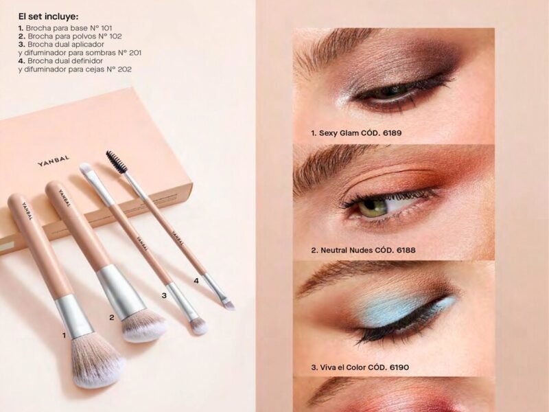 Paletas de Sombras y Set de Brochas