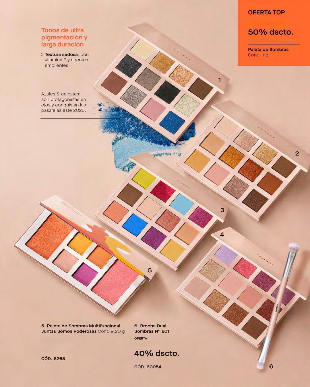 Paletas de Sombras y Set de Brochas - Imagen 2
