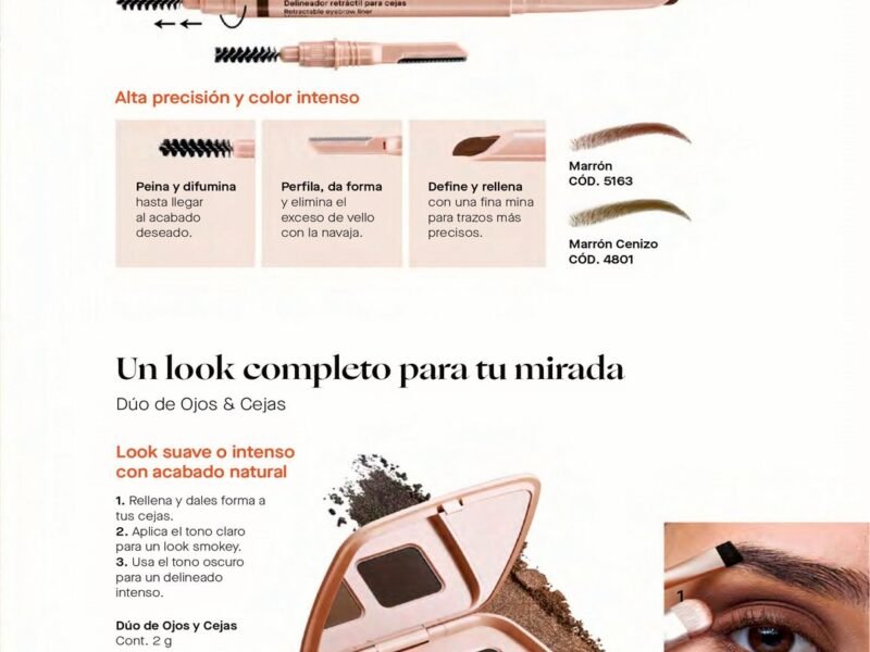 Dúo de Ojos y Cejas + Delineador Retráctil para Cejas